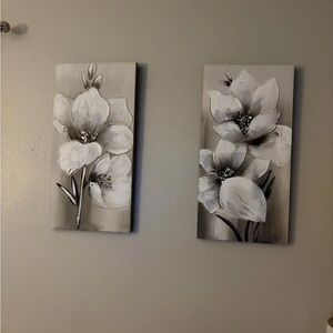 Floral Canvas Wall Art Set